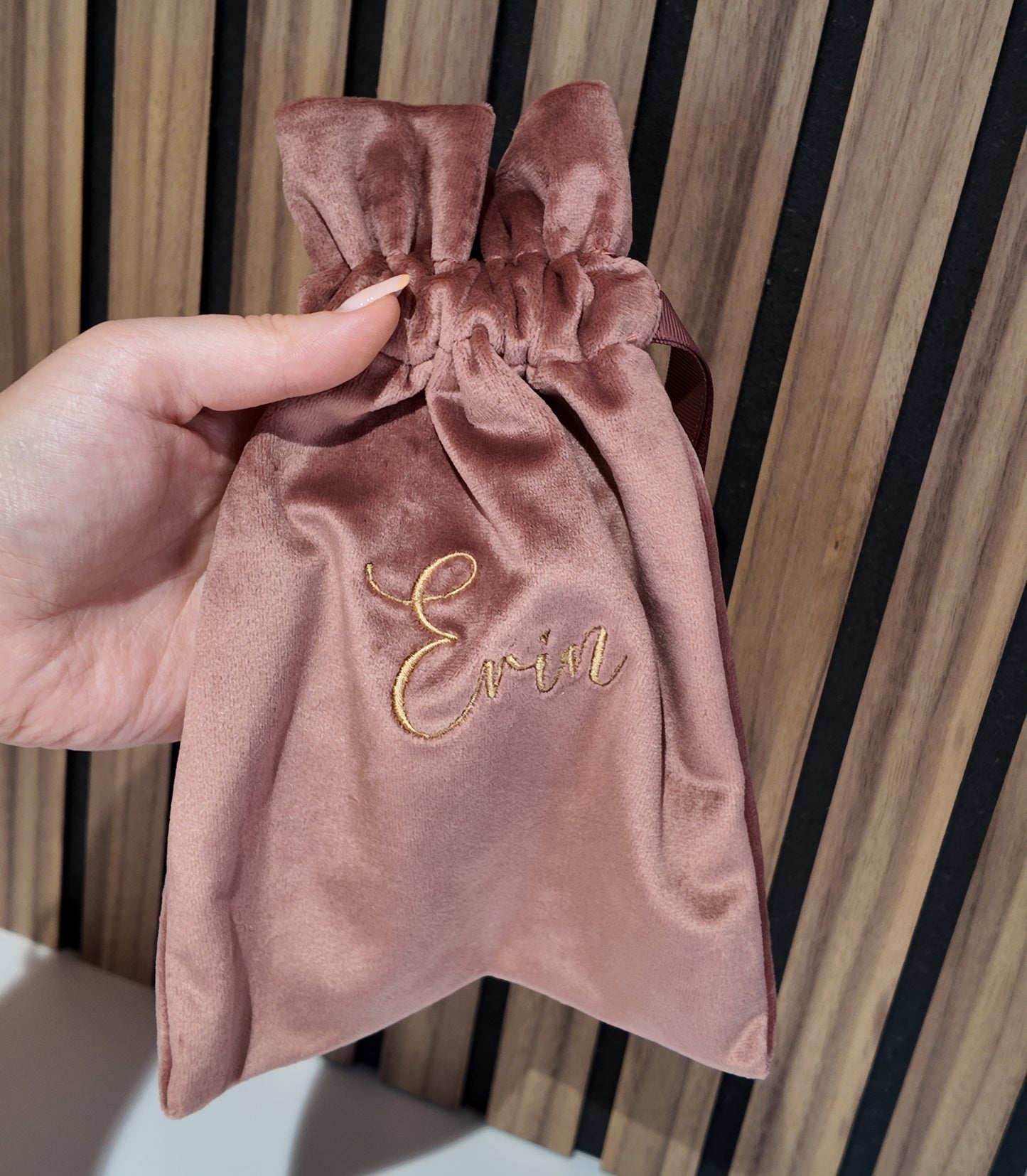 Personalised Velvet Keepsake Gift Bag