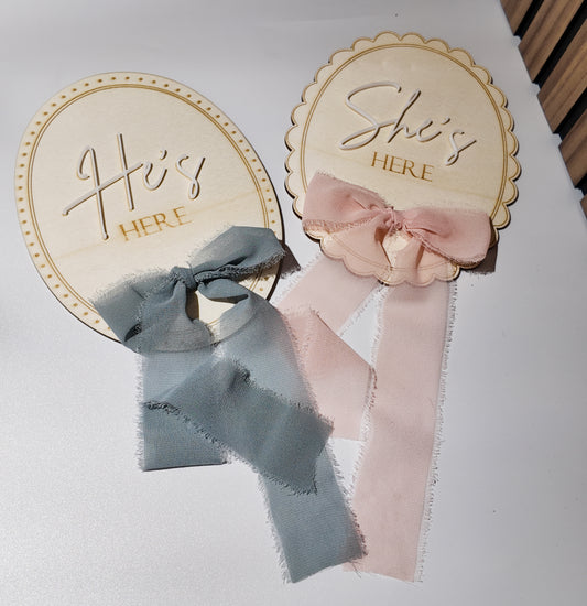 Birth Announcement Plaque