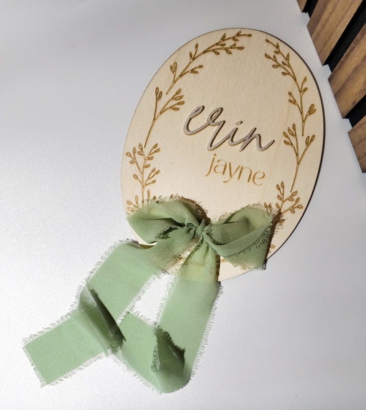 Personalised Wooden Name Plaque
